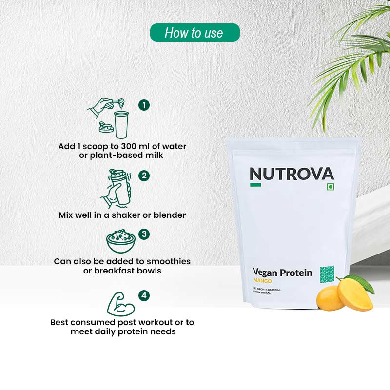 Nutrova Vegan Protein Mango 1000g