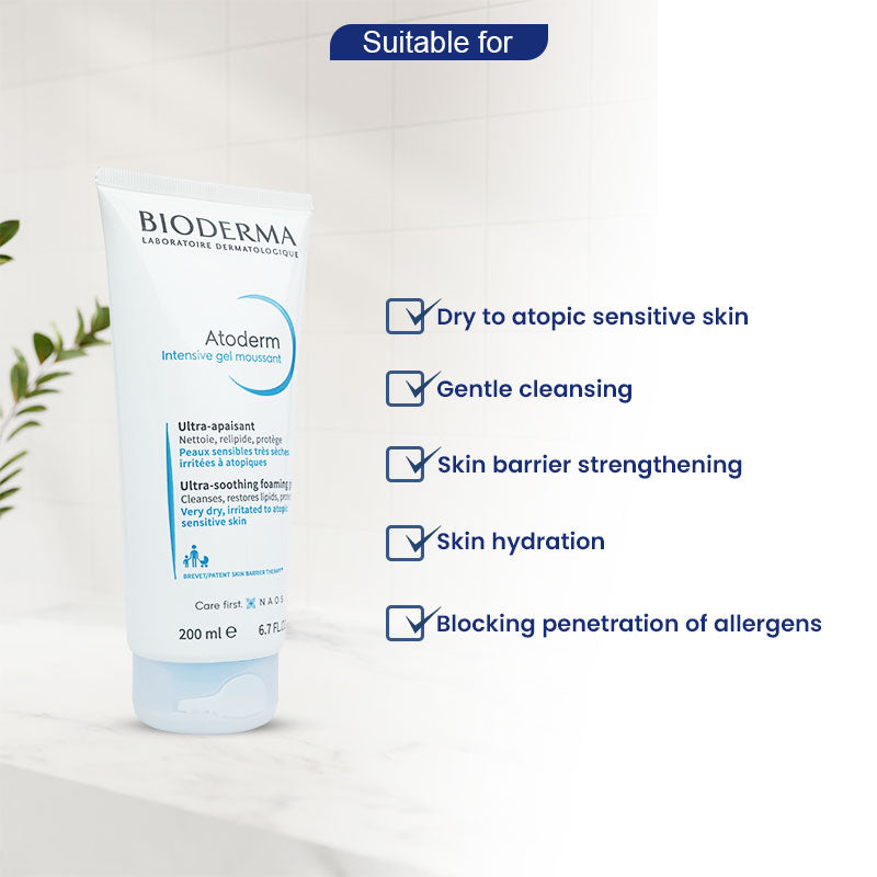 Bioderma Atoderm Intensive Gel Moussant cleanser 200 ml