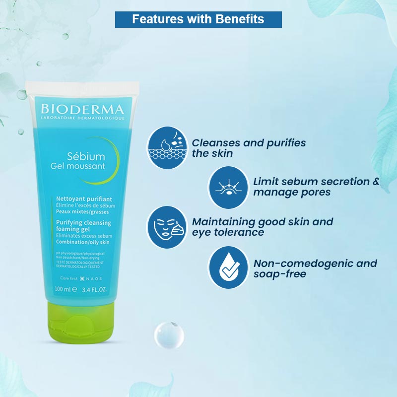 Bioderma Sebium Gel Moussant 100 ml