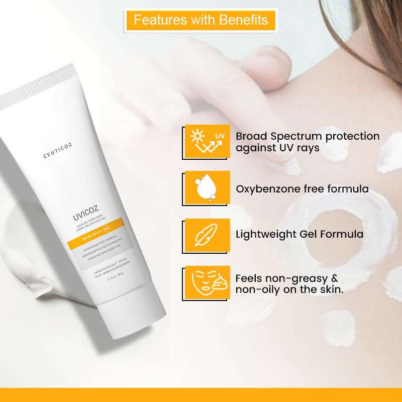 Ceuticoz Uvicoz Aqua Gel Sunscreen 60g