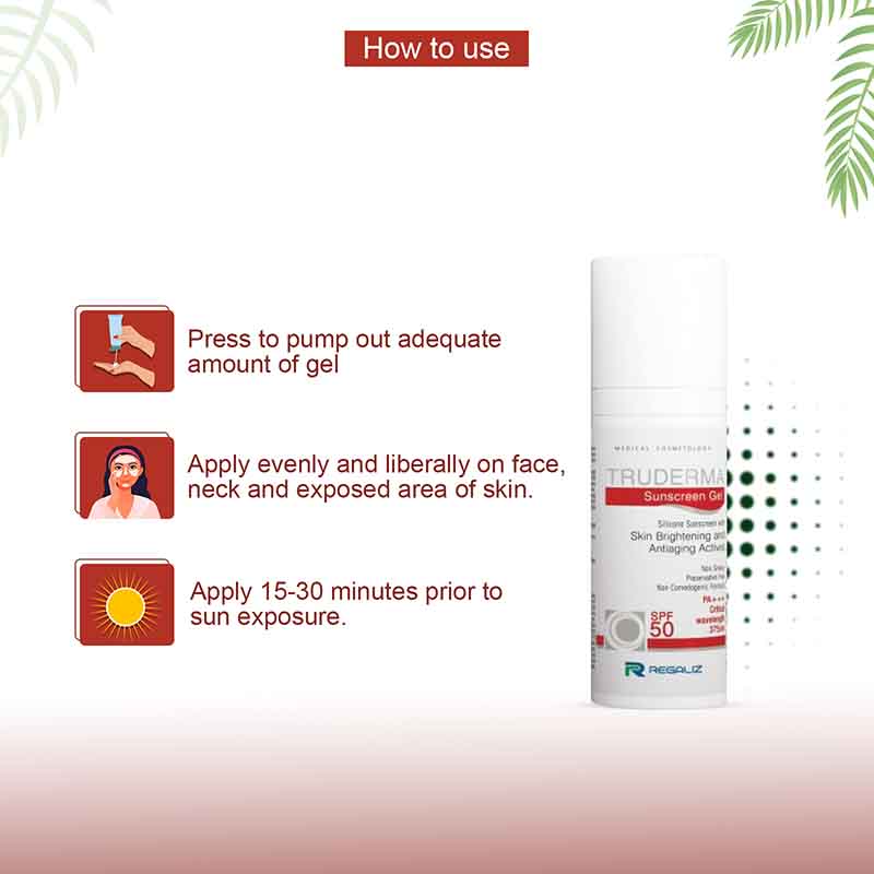 Truderma Sunscreen Gel 50 mg