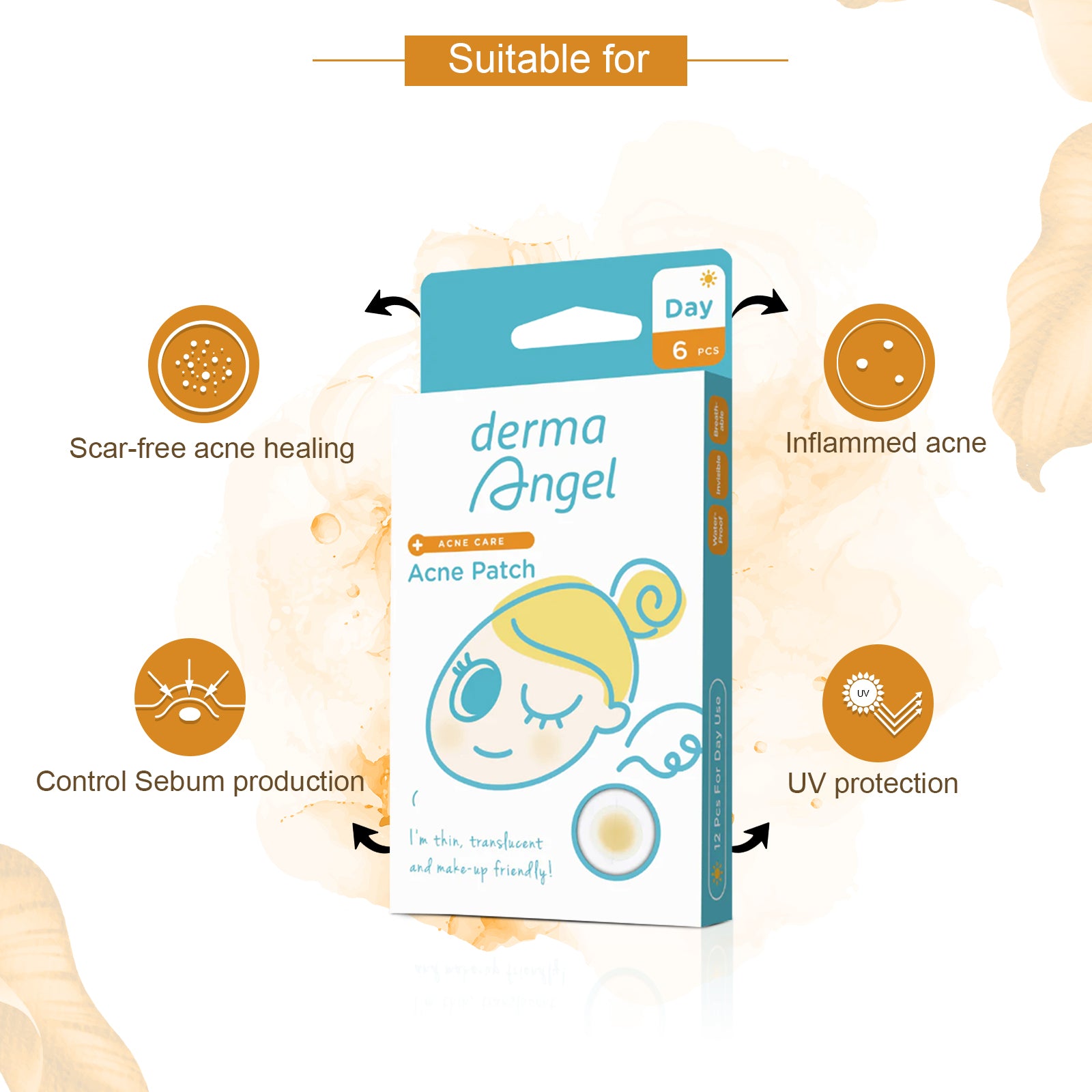 Derma Angel Acne Patches (Day Usage)