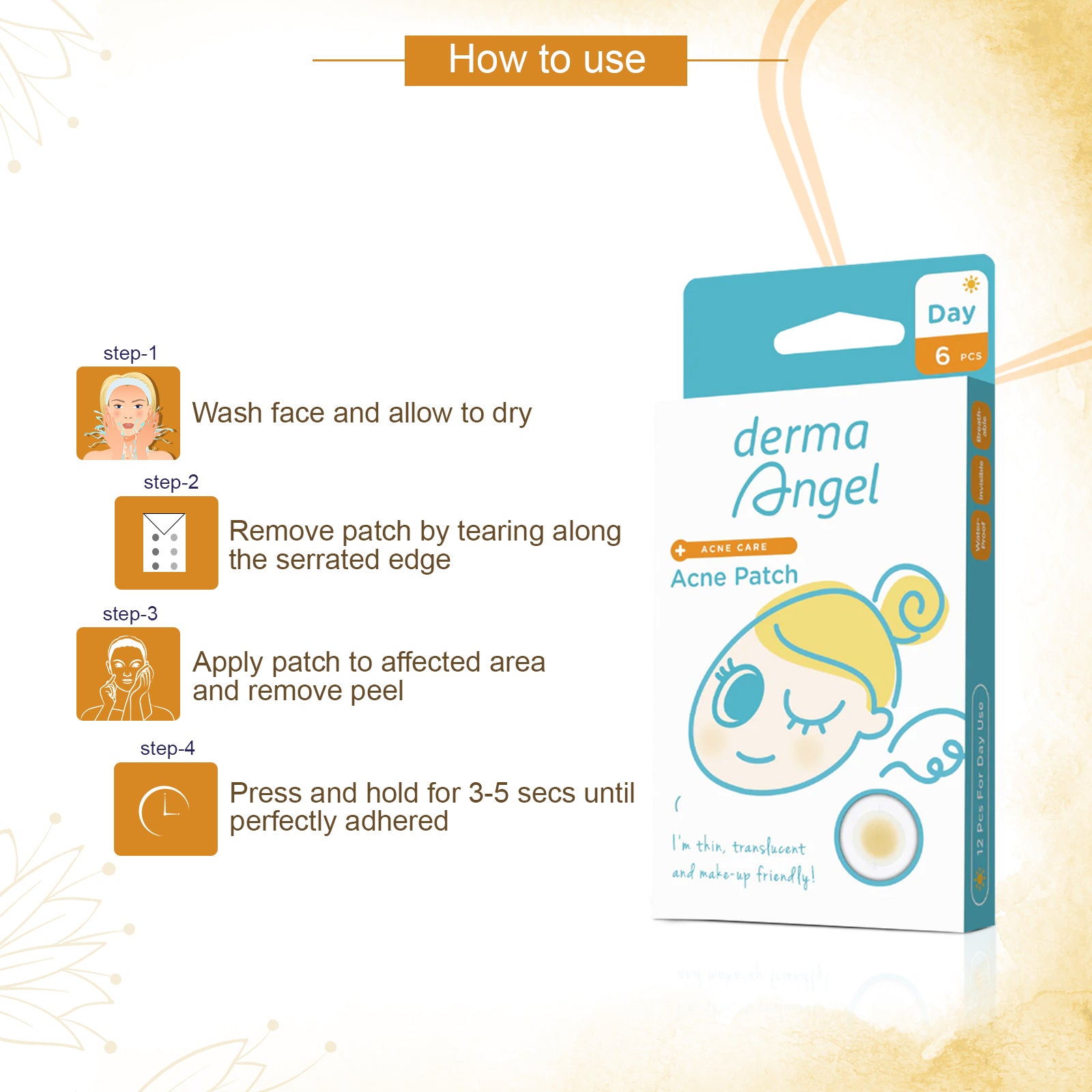 Derma Angel Acne Patches (Day Usage)