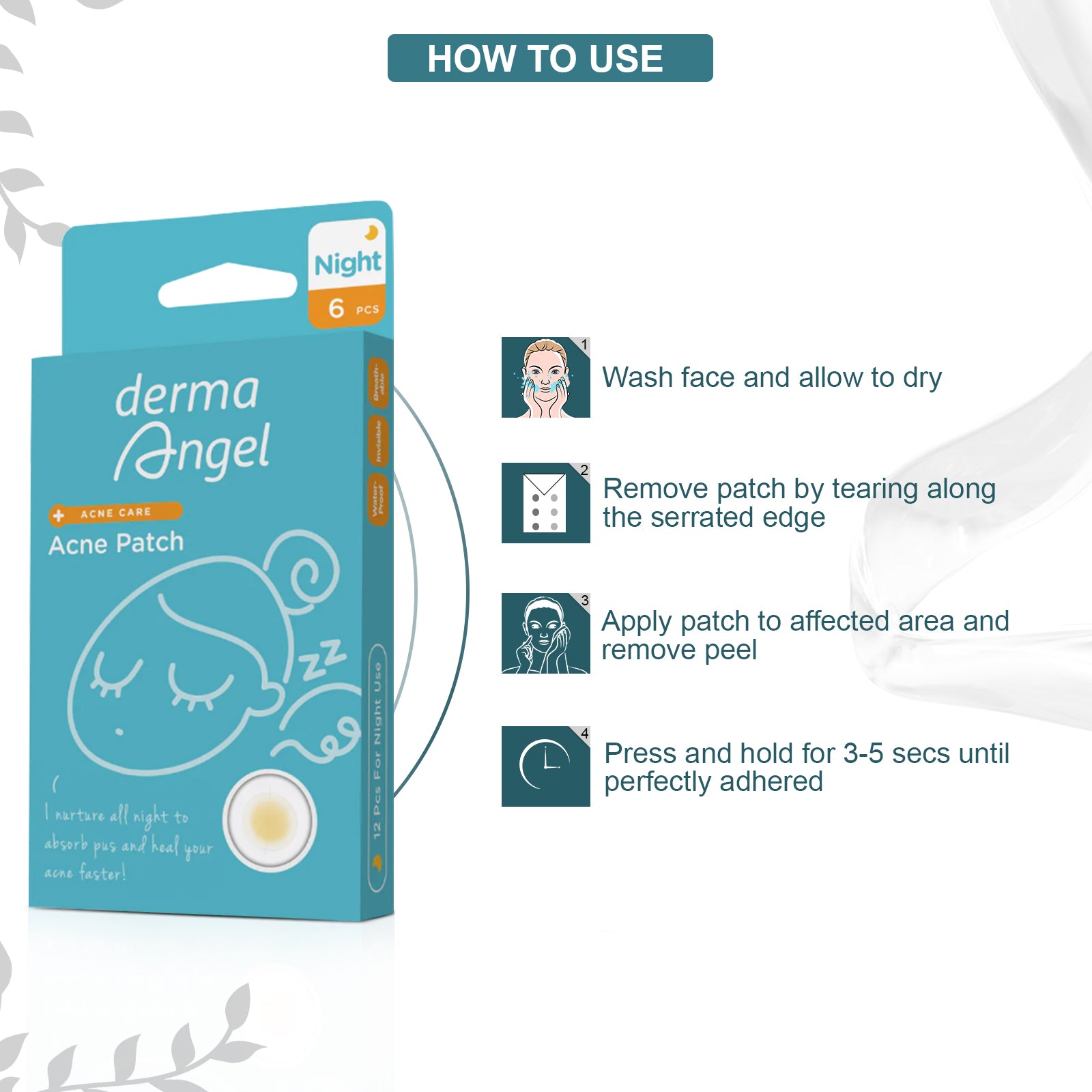 Derma Angel Acne Patches (Night Usage) 6 pcs