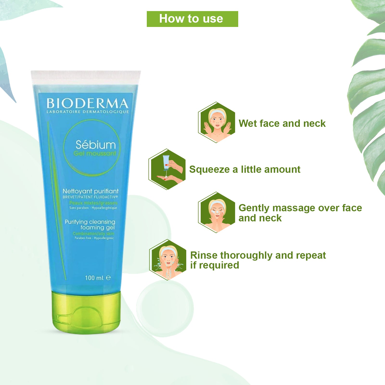 Bioderma Sebium Gel Moussant 100 ml