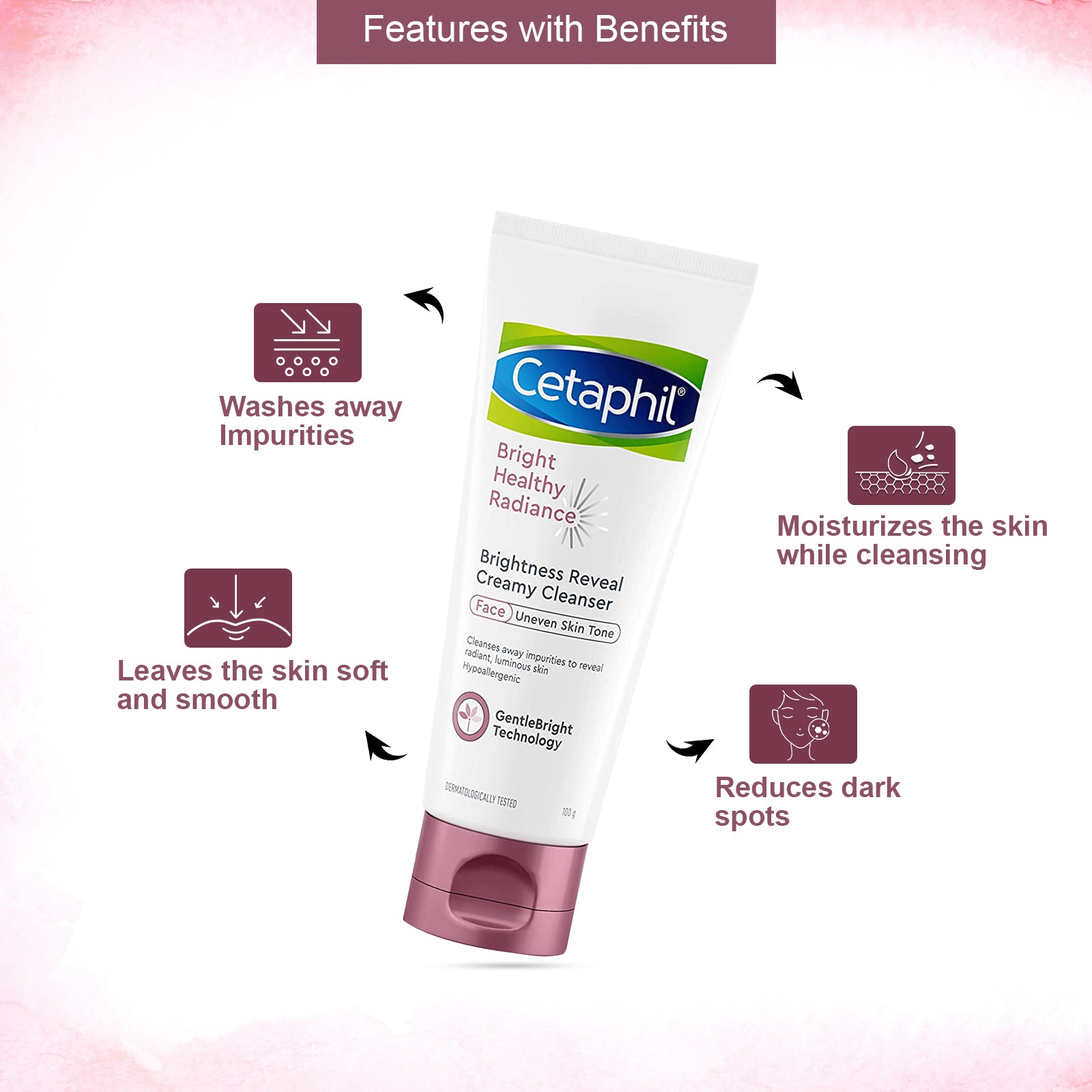 Cetaphil Brightness Reveal Creamy Cleanser 100 gm