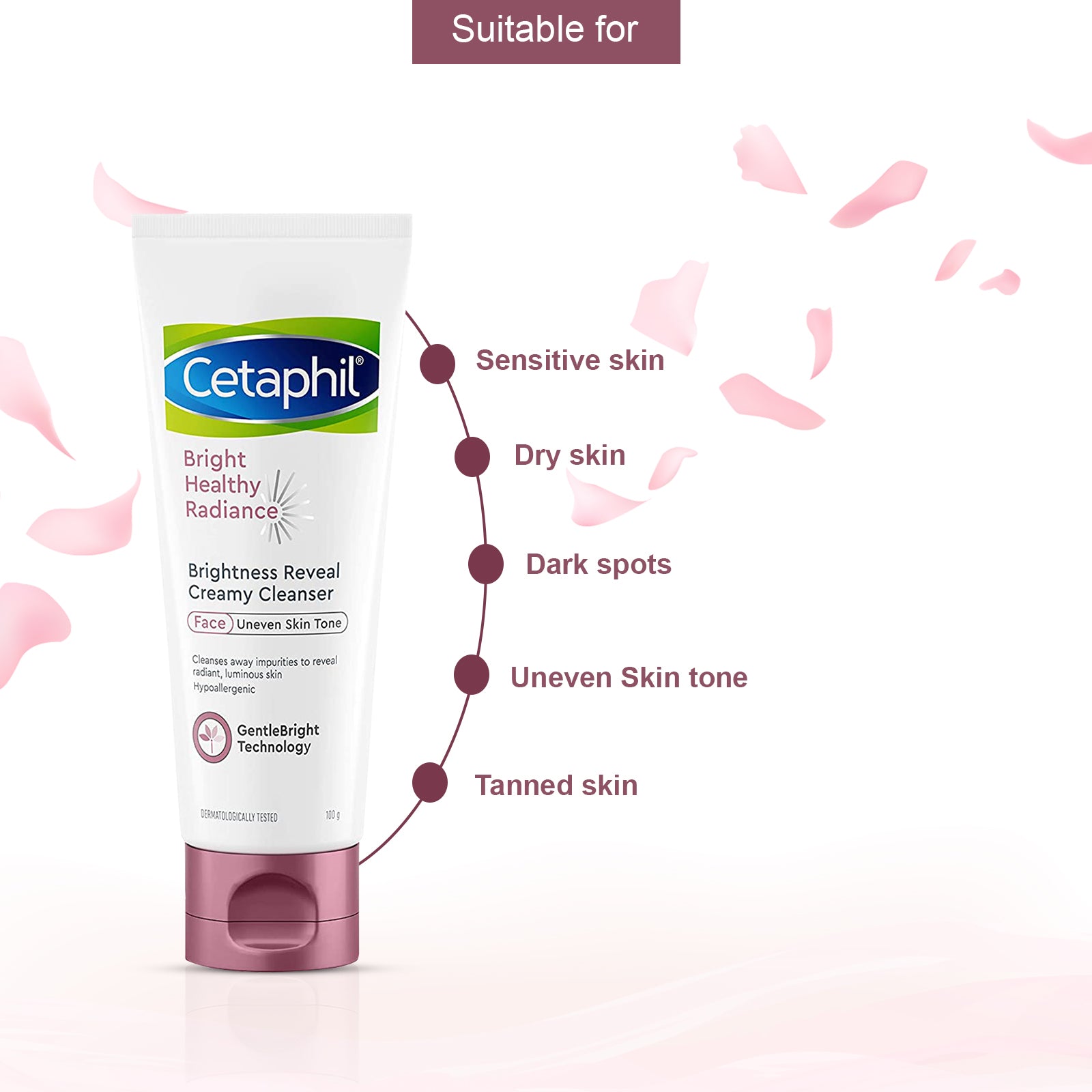 Cetaphil Brightness Reveal Creamy Cleanser 100 gm