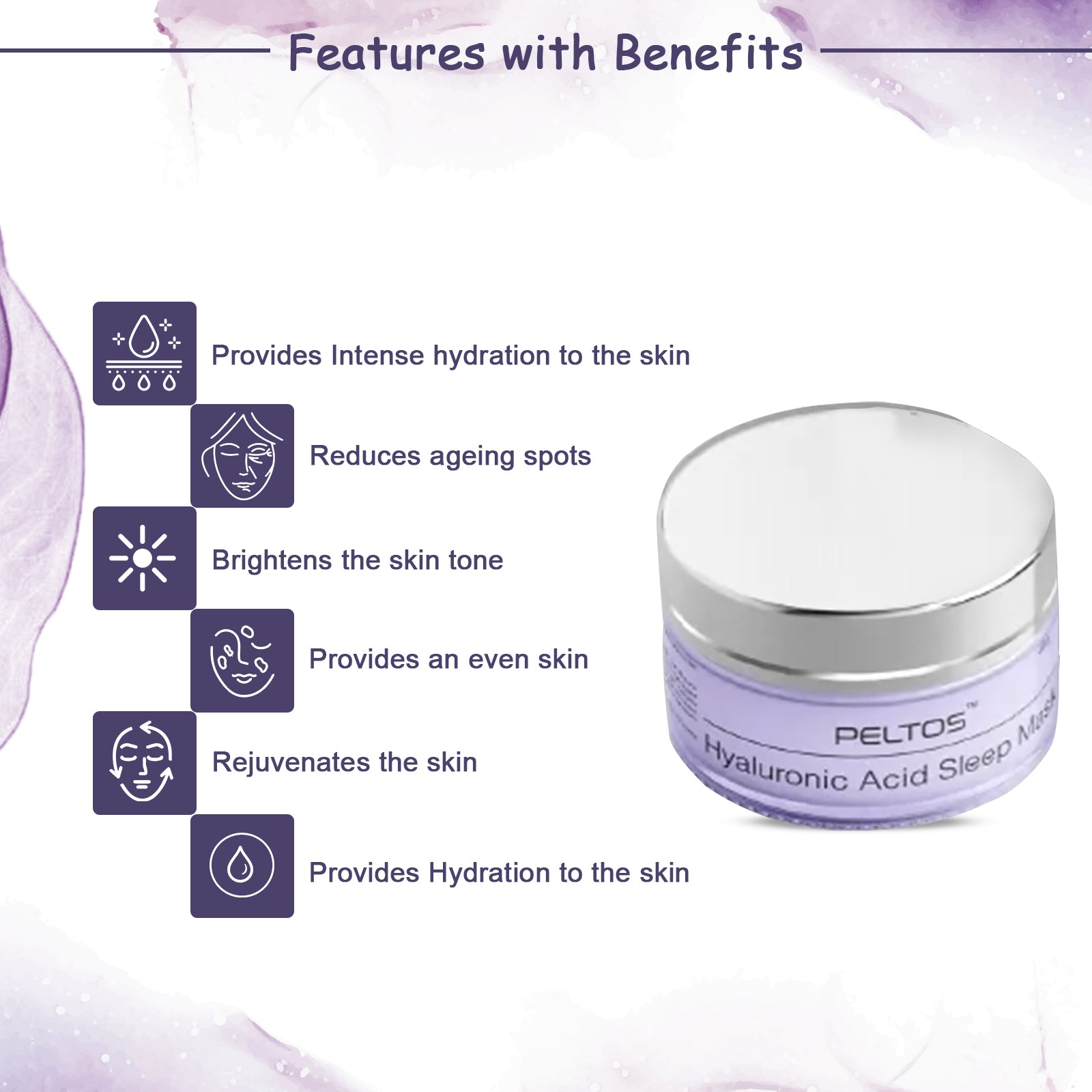 Peltos Hyaluronic Acid Sleep Mask