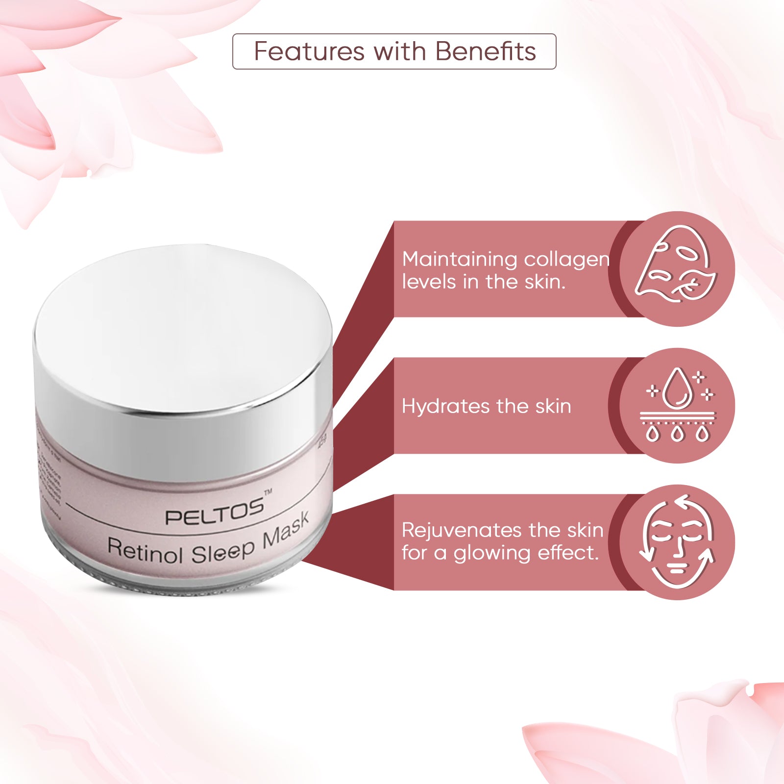 Peltos Retinol Sleep Mask