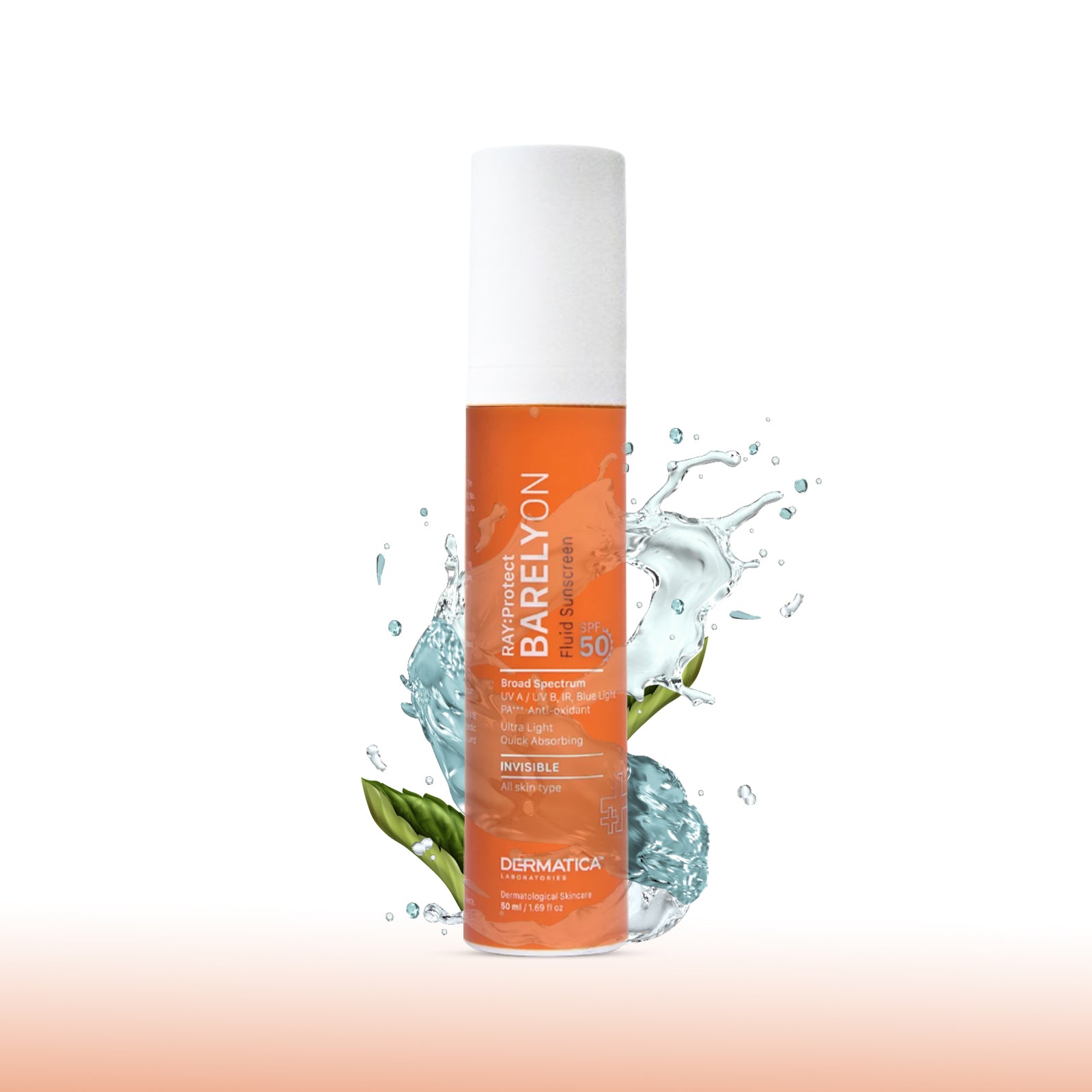 Dermatica Ray: Protect Barelyon Fluid Sunscreen SPF 50