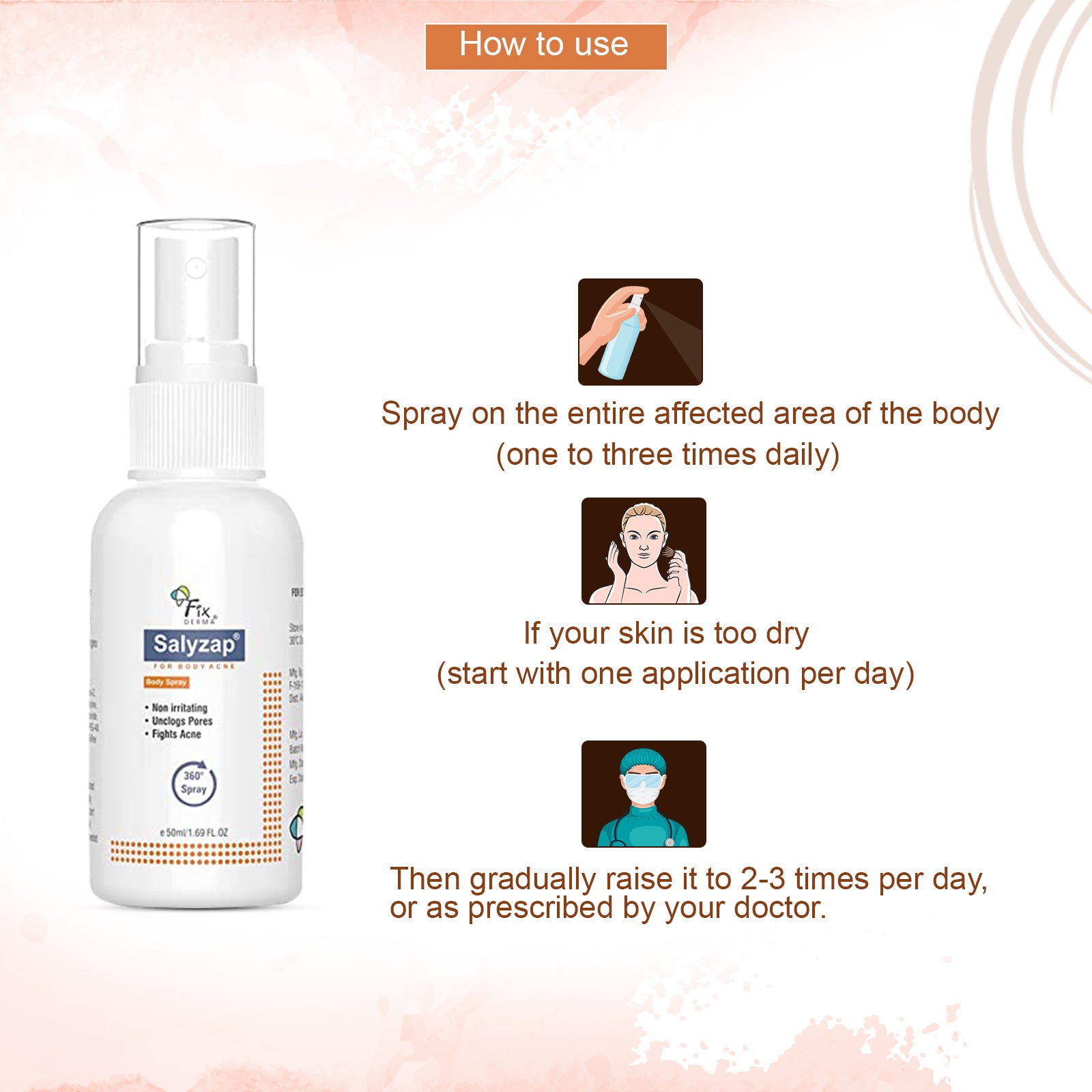 Salyzap Body Spray 50 ml