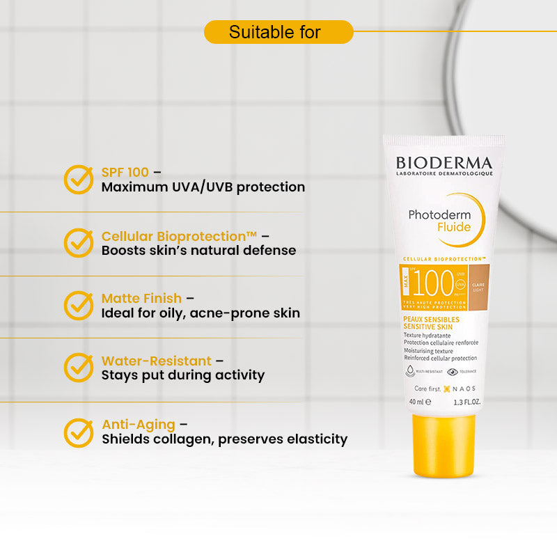 Bioderma Photoderm Max Aquafluide SPF100 Claire 40ml