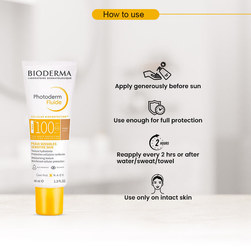 Bioderma Photoderm Max Aquafluide SPF100 Claire 40ml