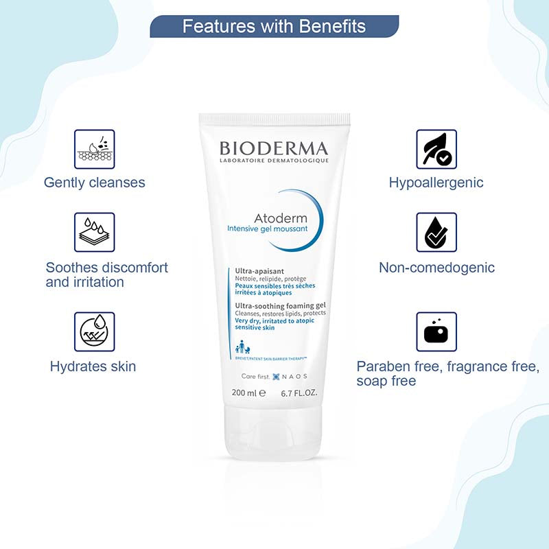 Bioderma Atoderm Intensive Gel Moussant cleanser 200 ml