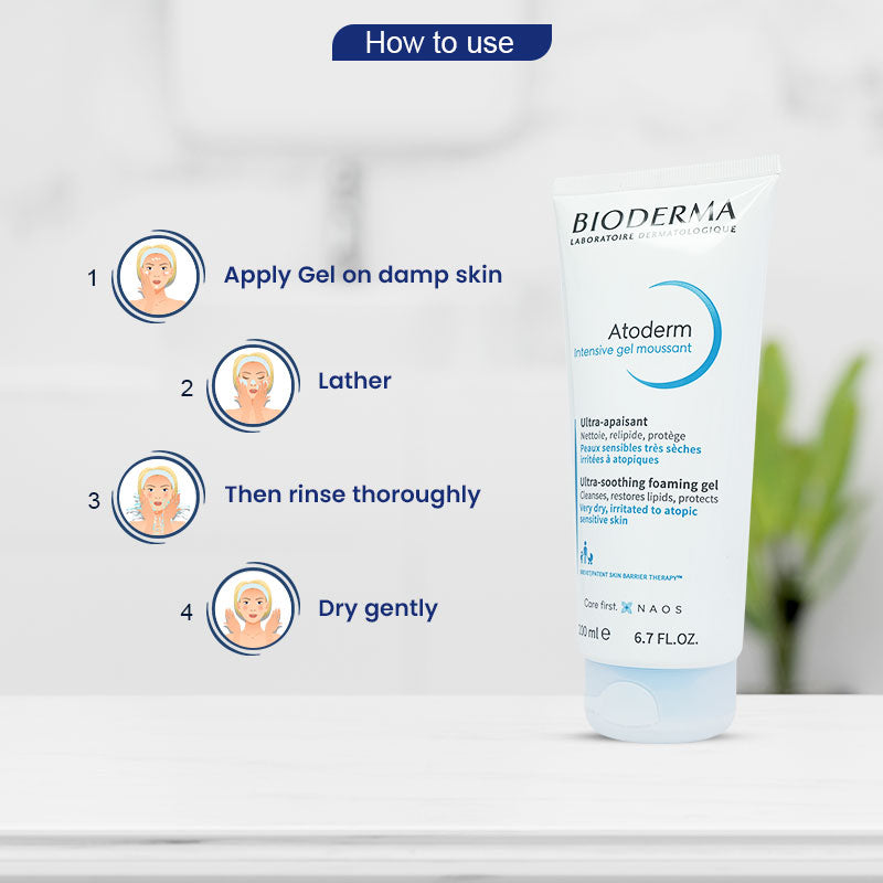 Bioderma Atoderm Intensive Gel Moussant cleanser 200 ml