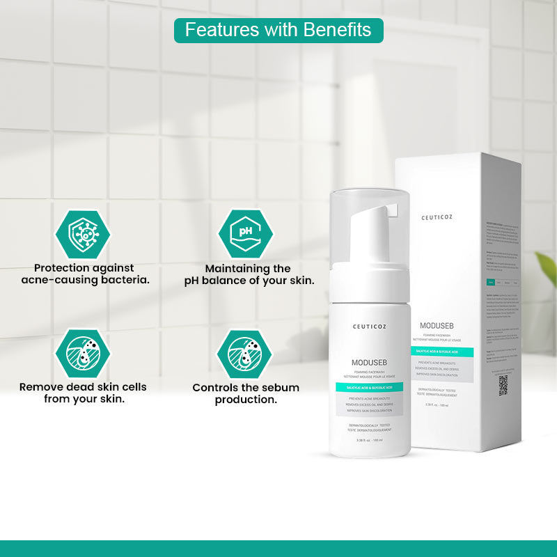Ceuticoz Moduseb Foaming Face Wash 100ml