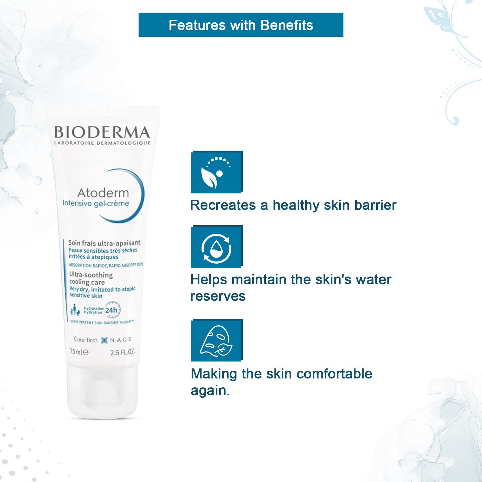 Bioderma Atoderm Creme Gel Cream 75 ml